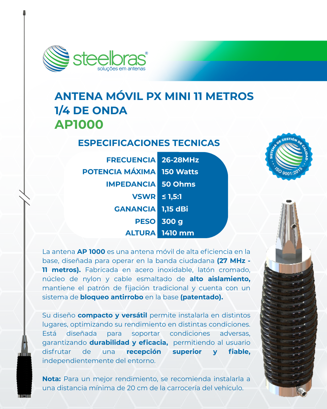 STEELBRAS AP 1000